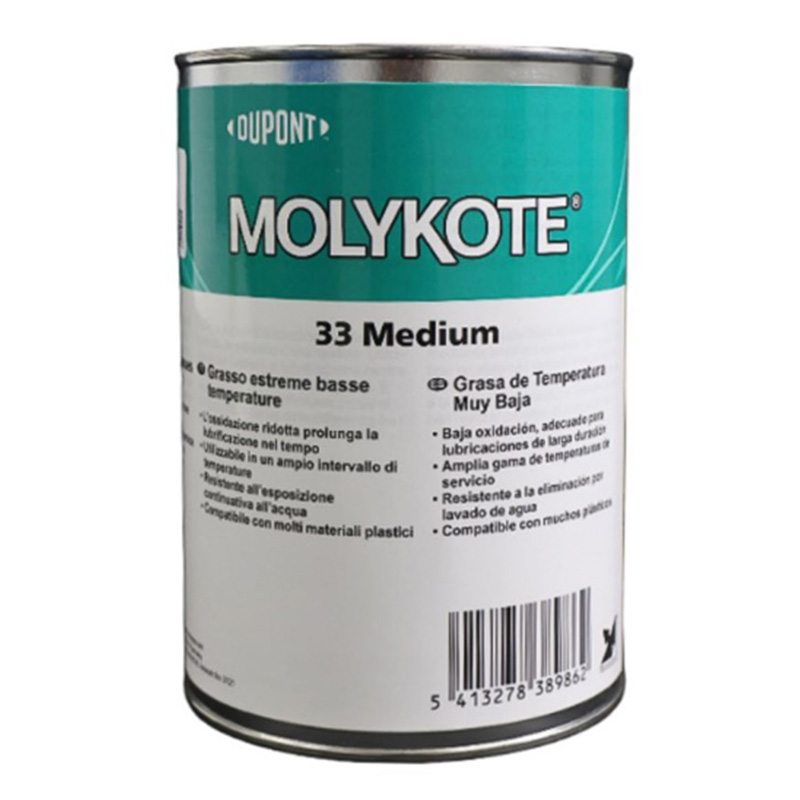 Molykote® 33M – Silicone Grease for Rubber Seals and Plastic Gears in Cleanroom and Laboratory Devices