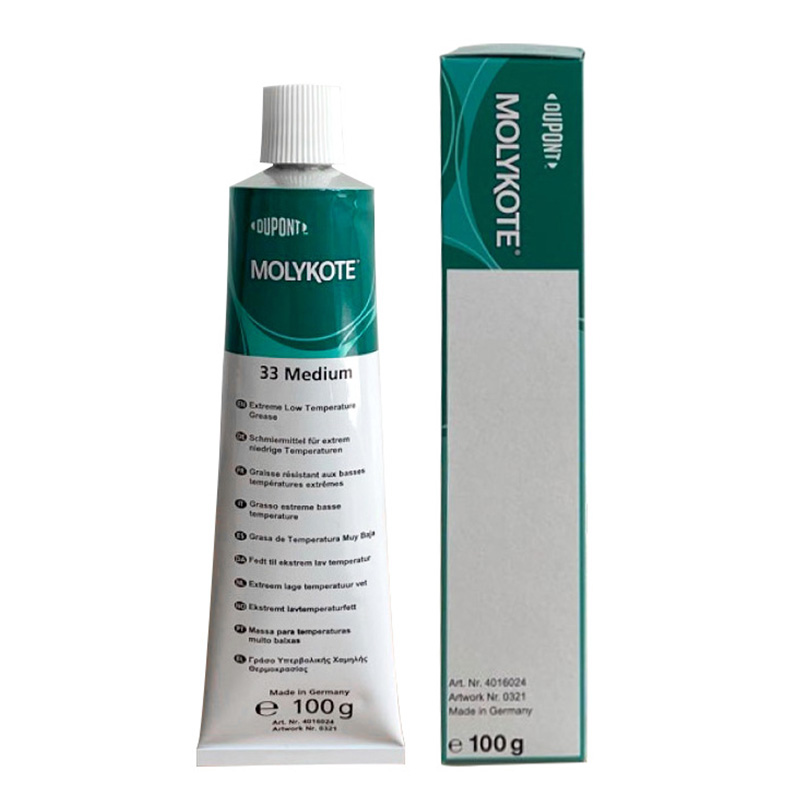 Molykote® 33M – Silicone Grease for Rubber Seals and Plastic Gears in Cleanroom and Laboratory Devices