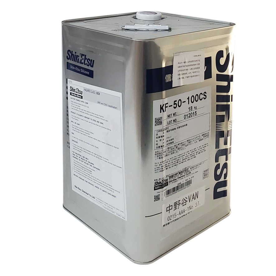 ShinEtsu KF-50-100CS – Heat-Resistant and Low-Temperature-Resistant Methylphenyl Modified Organosilicon Polymer Silicone Oil