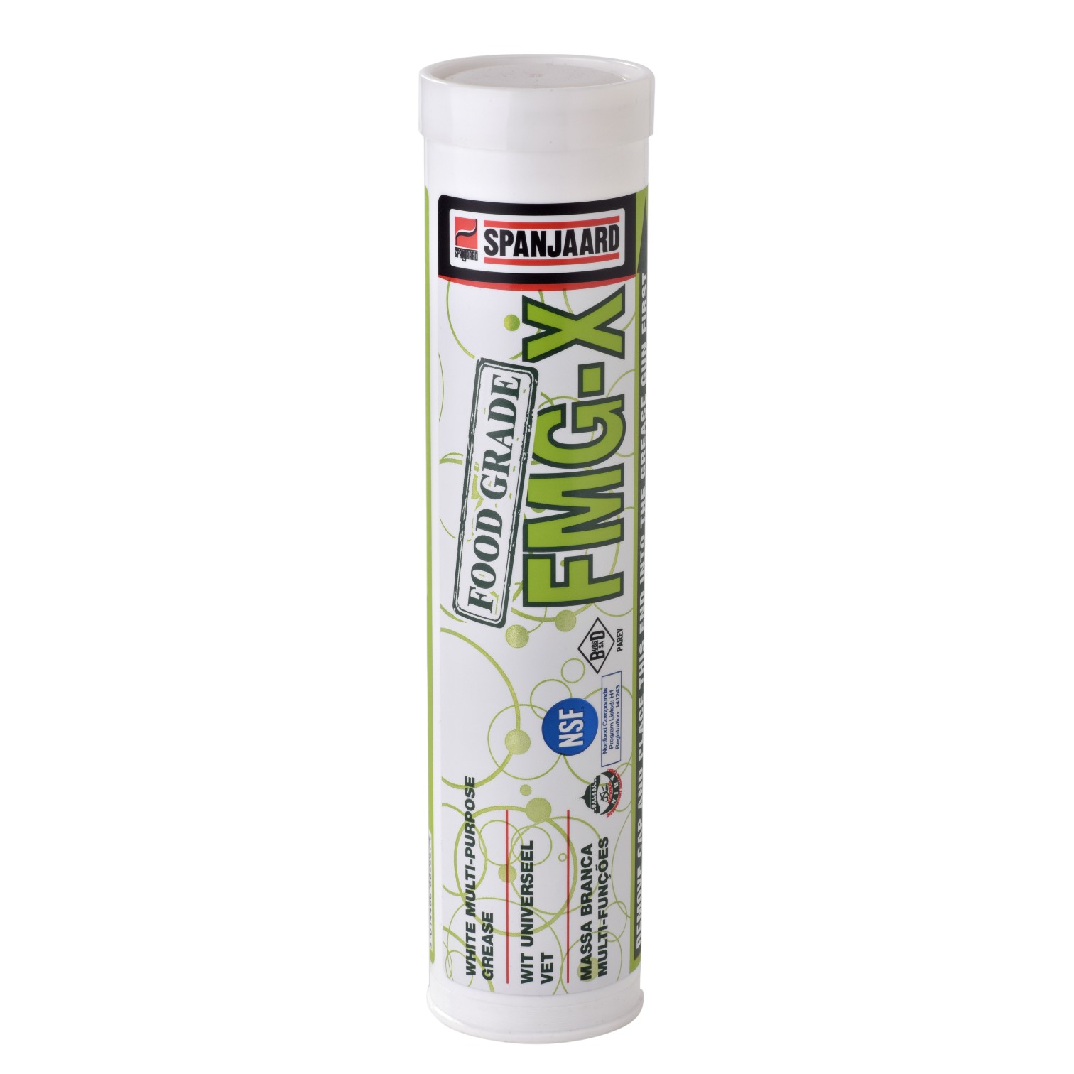 Spanjaard FMG-X – Food Grade White Multi-Purpose Grease (NSF Certified)