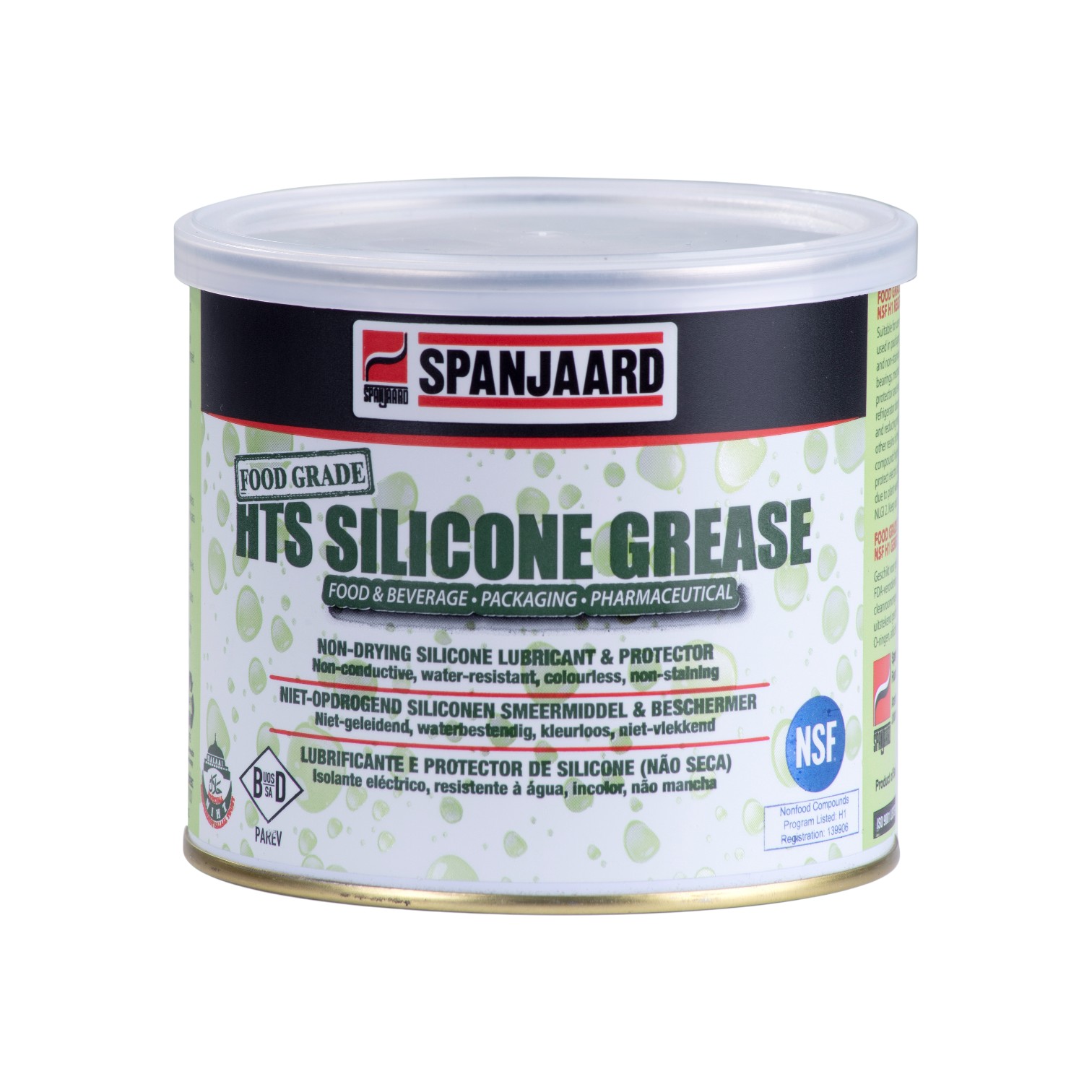 Spanjaard HTS Silicone Grease – Food Grade Non-Drying Silicone Lubricant & Protector