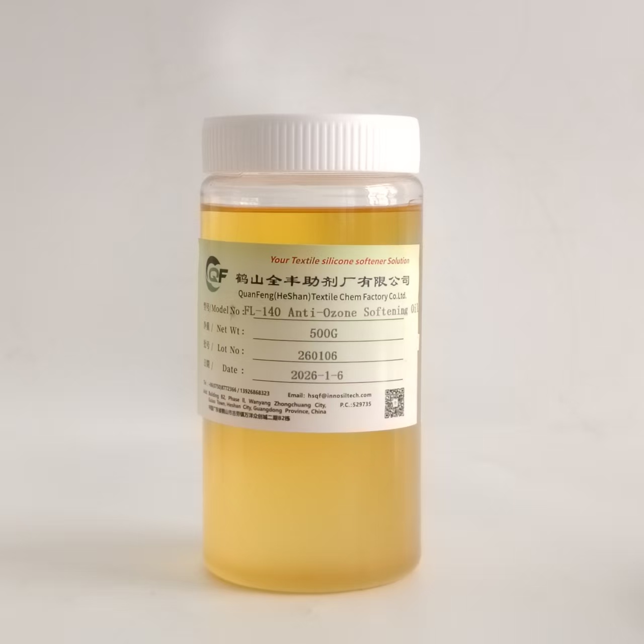 QuangFeng SF-140 - Cotton Elastic Silicone Oil for fabric