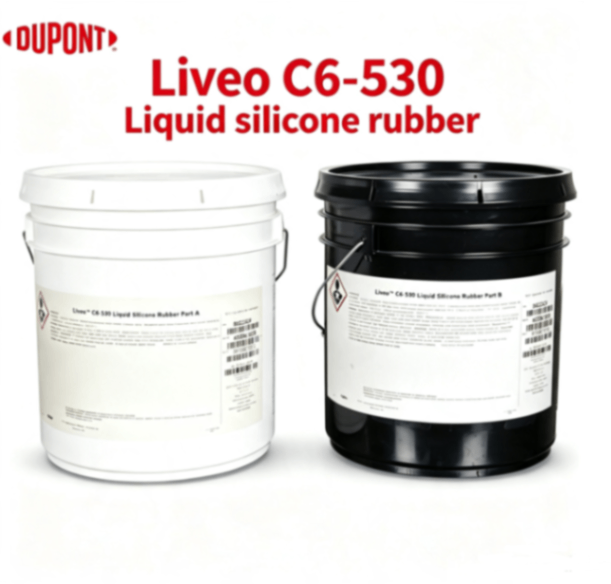 DuPont Liveo C6-530 Liquid Silicone Rubber Class VI Elastomer - Soft Shore A 30 Fast Cure Two Part Platinum Medical Liquid Silicone Rubber