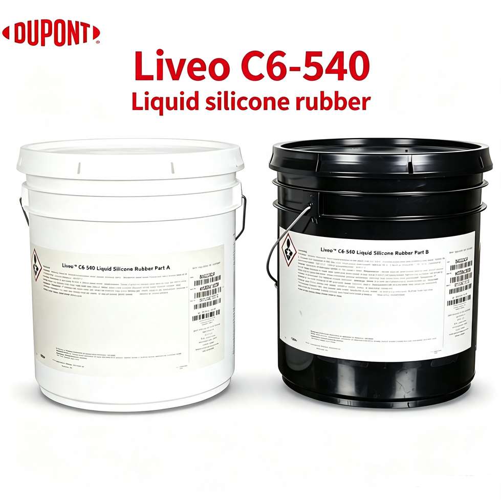 DuPont Liveo C6-540 Liquid Silicone Rubber Class VI Elastomer - Medium Soft Shore A 40 Fast Cure Platinum Medical Liquid Silicone Rubber