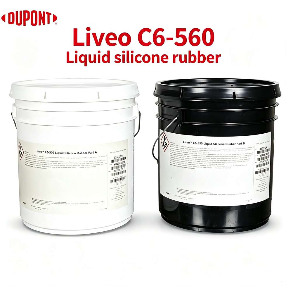 DuPont Liveo C6-560 Liquid Silicone Rubber Class VI Elastomer - High Tear Shore A 58 Fast Cure Platinum Medical Liquid Silicone Rubber